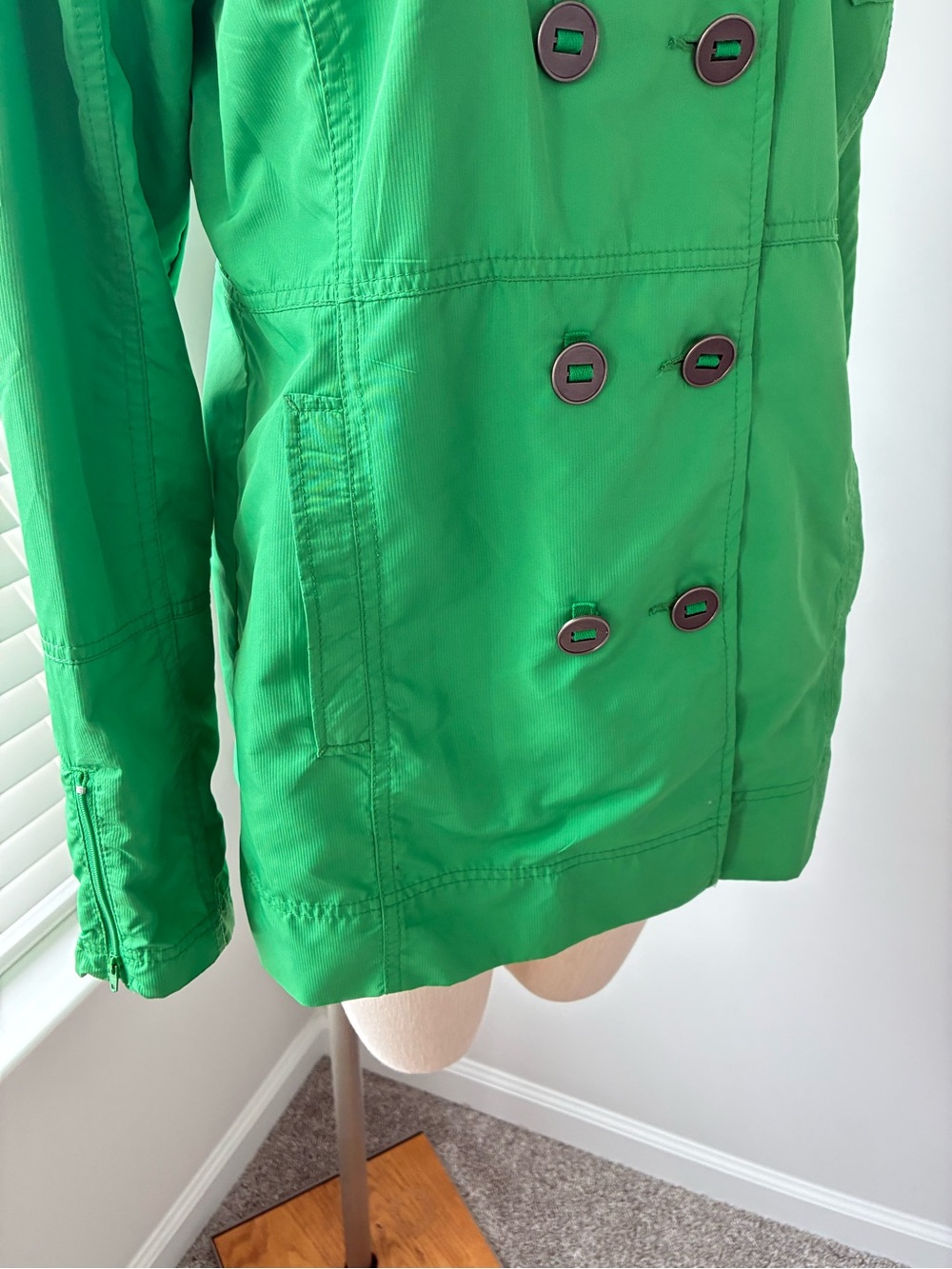 Hurley Women's Green Double Breasted Utility Jacket - Picture 3 of 11
